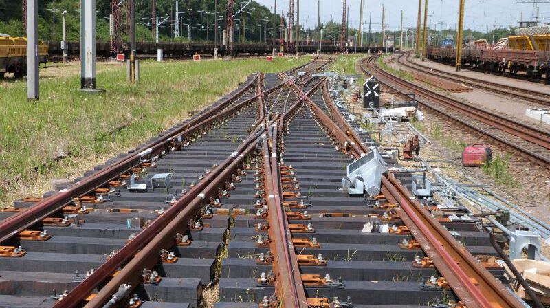 Abnahmeprüfung LST Weichenerneuerung Bf Riesa
